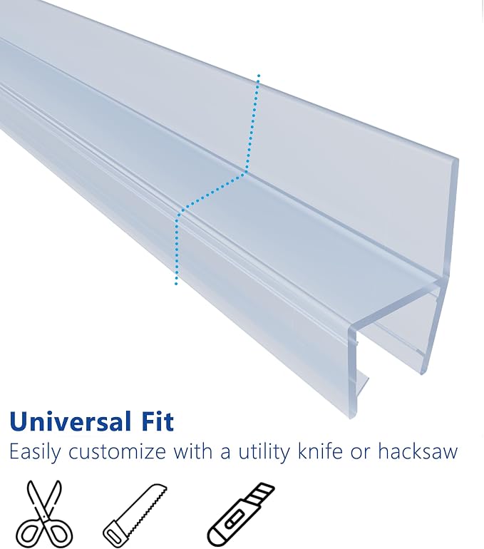 2-Pack Frameless Shower Door Seal Strip - Image 7