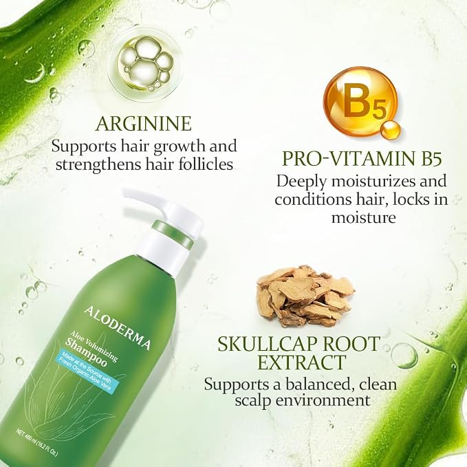 Aloderma Aloe Volumizing Shampoo - Image 2
