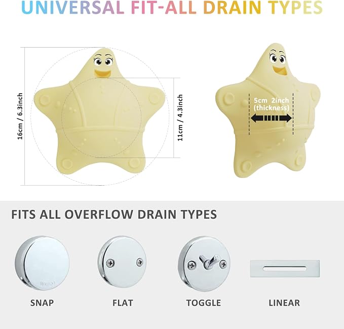Bathtub Overflow Drain Cover, Silicone Tub Overflow Drain Cover, Soak Bathtub - Image 4
