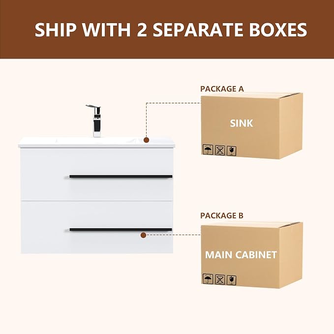 30 Inch Floating Bathroom Vanity - Image 9
