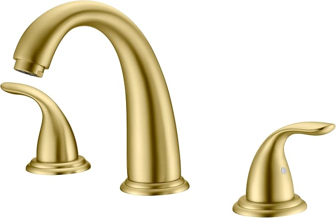 sumerain 3 Hole Roman Tub Faucet Brushed Gold by SUMERAINFAUCETS