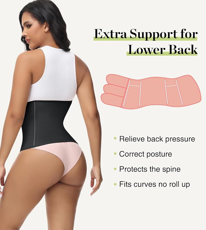 SHAPSHE Waist Trainer for Women Postpartum Recovery Wrap Waist Cincher Corset - Image 3