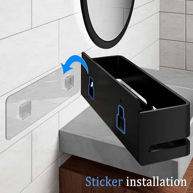 Shower Caddy, Heavy-Duty Bathroom Storage Shelf, Large Capacity No-Drill - Image 6