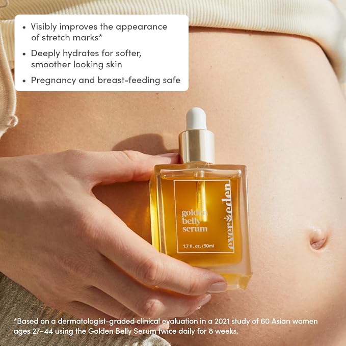 Evereden Golden Belly Serum, 1.7 fl oz. | Clean & Vegan Women's Belly Oil - Image 2
