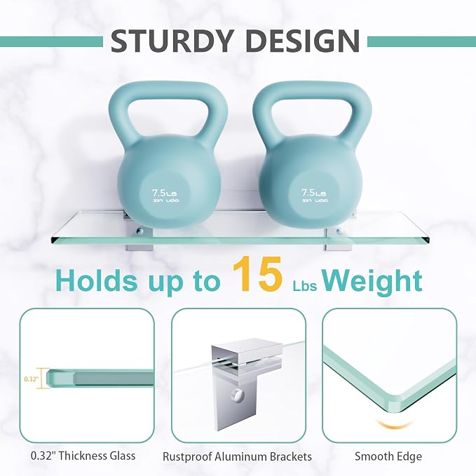Shower Caddy, 100% Rustproof Shower Shelves - Image 4