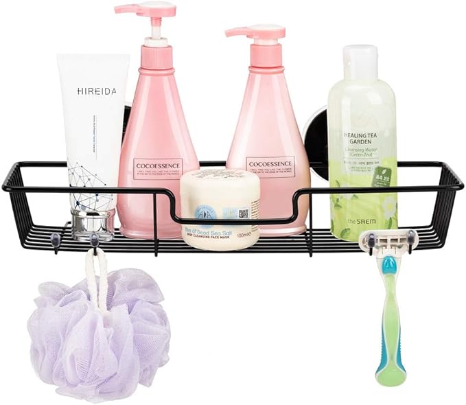 SANNO Suction Cups Shower Caddy, Bathroom Storage Combo Organizer, Rustproof by SANNO