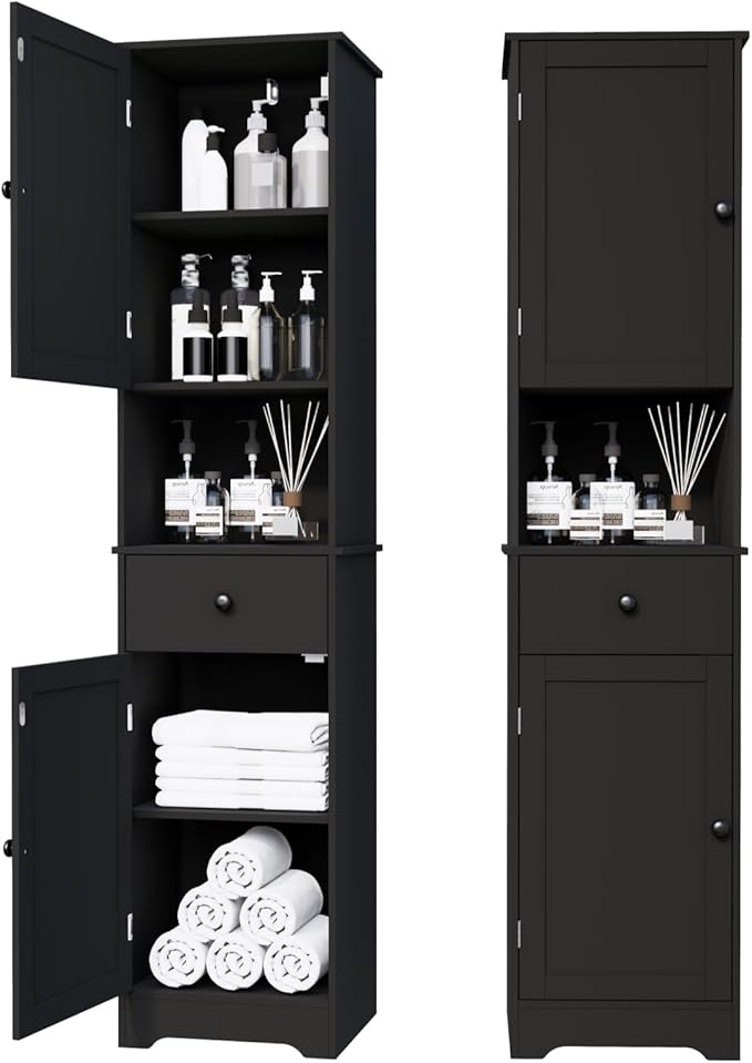 Tall Bathroom Cabinet, Storage Cabinet by Viaozutis