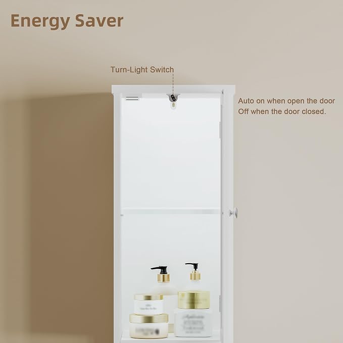 ChooChoo Tall Bathroom Storage Cabinet - Image 5