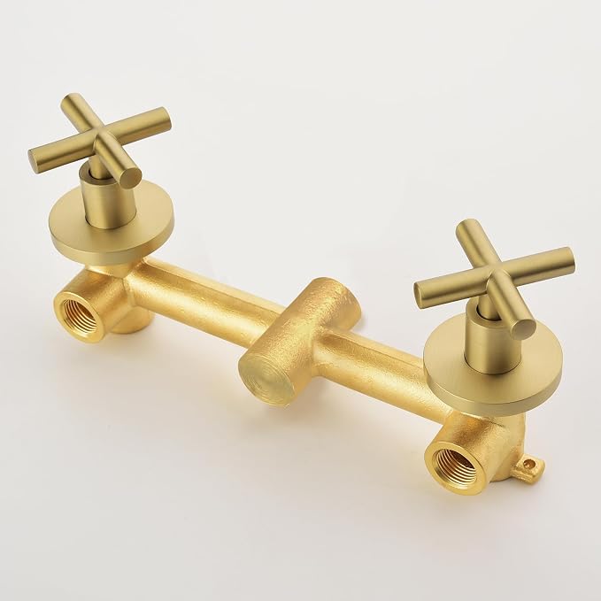 2 Handle Shower Faucet Shower System Complete 2 in 1 Shower Combo Set - Image 8