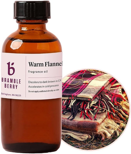 Bramble Berry Warm Flannel Fragrance Oil 2 oz | Cozy Masculine Scent by BrambleBerry