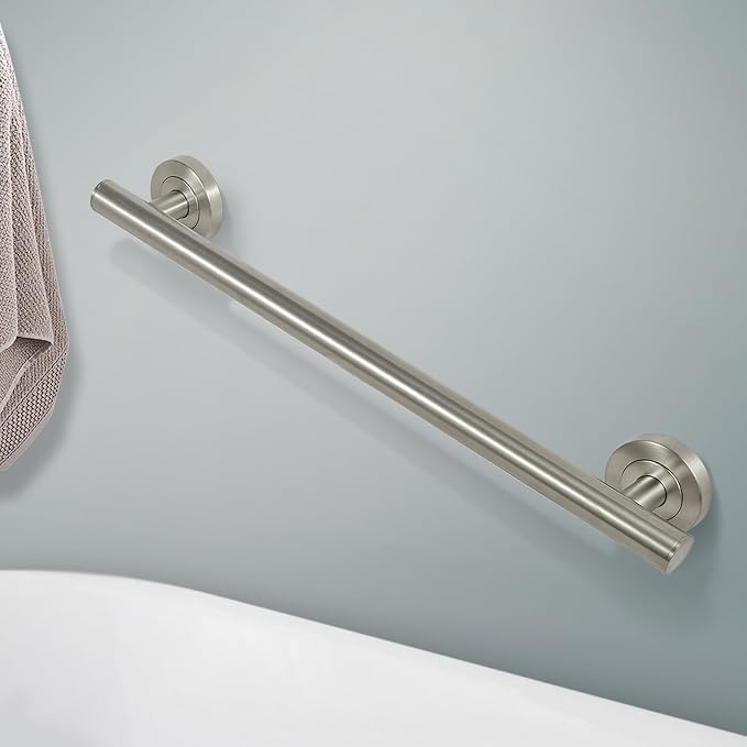 Lava Odoro Shower Grab Bar, Modern Stainless Steel Handicap Grab Bar - Image 2