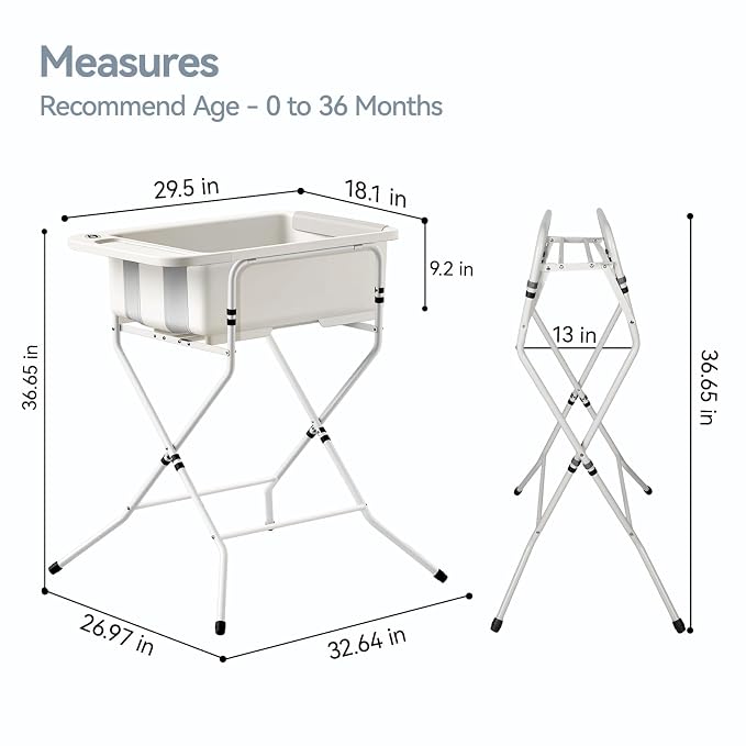 Collapsible Baby Bathtub with Stand - Image 5