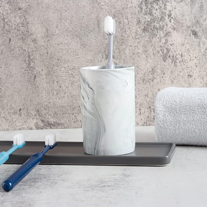 Ceramic Toothbrush Holder, Bathroom Cup, Drinking Mug, Coffee Cups, Marble - Image 6