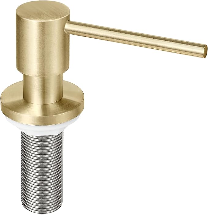 Deck Mounted Brass Kitchen Sink Soap Dispenser or Lotion Dispenser by EADOT