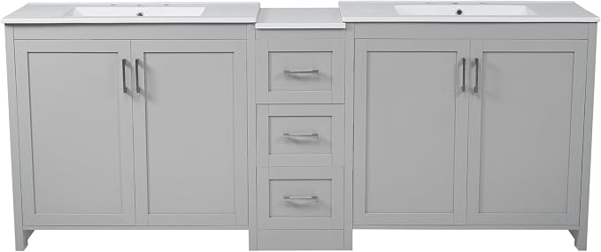 84" Double-Sink Bathroom Vanity - Image 8