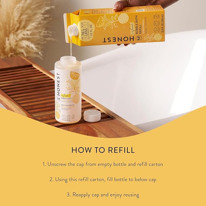 The Honest Company Foaming Bubble Bath Refill Carton Gentle - Image 6