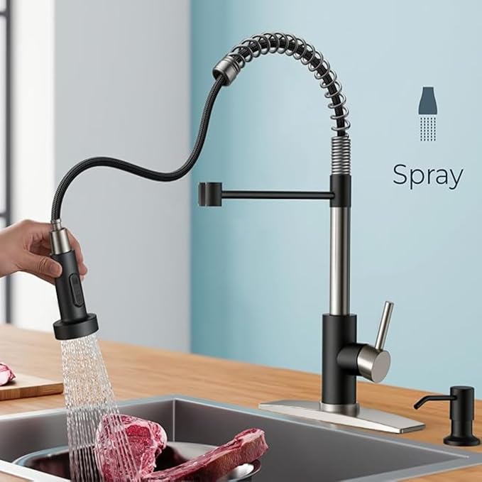 Smart Touch On Kitchen Faucet, 3 Modes Pull Down Sprayer, Sensor Activated - Image 4