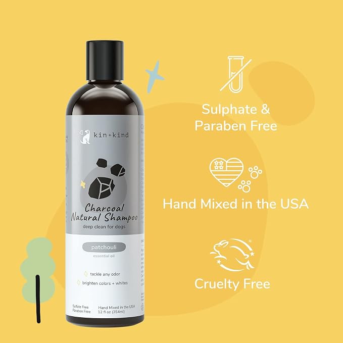 kin+kind Dog Shampoo with Activated Charcoal - Image 4