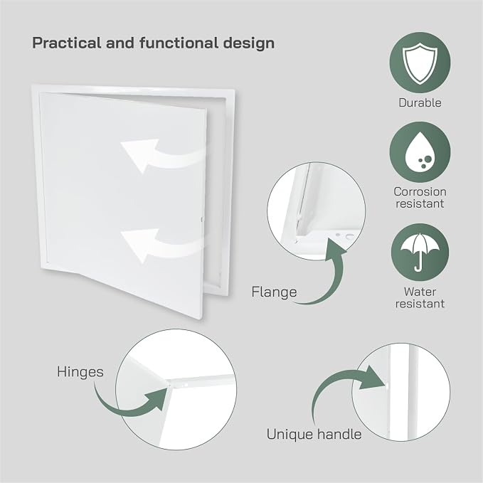 Vent Systems 20'' x 20'' Inch White Metal Access Panel - Image 3