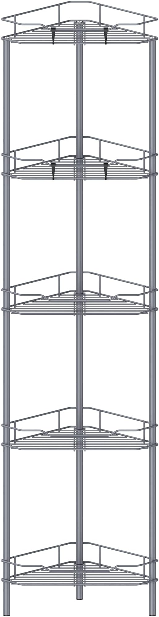 5 Tier Floor Standing Corner Shower Caddy Organizer Shelf by HuggieGems