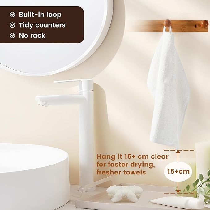 SEMAXE 100% Cotton Washcloths for Bathroom - Image 5