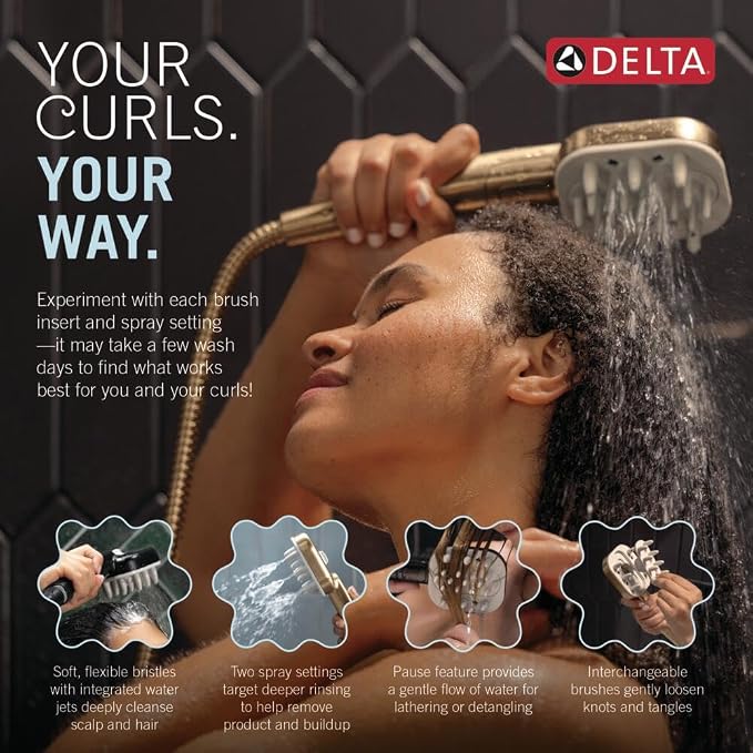 Delta VersaCurl Detangling Handheld Shower Head Tool - Image 3