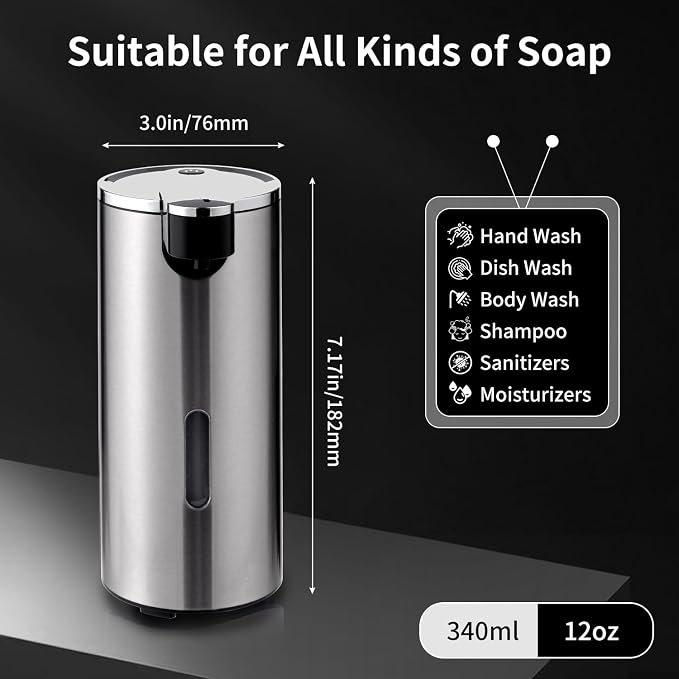 Automatic Soap Dispenser, Automatic Soap Dispenser Touchless, Kitchen & Bathroom - Image 2