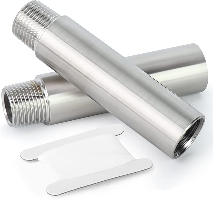 TAISHER 2PCS Stainless Steel Pipe Fittings, 1/2" NPT Male x 1/2" NPT Female by TAISHER