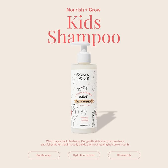 Cristina's Curls Kids Shampoo – Gentle Scalp Cleanse That Lifts Buildup Without - Image 2