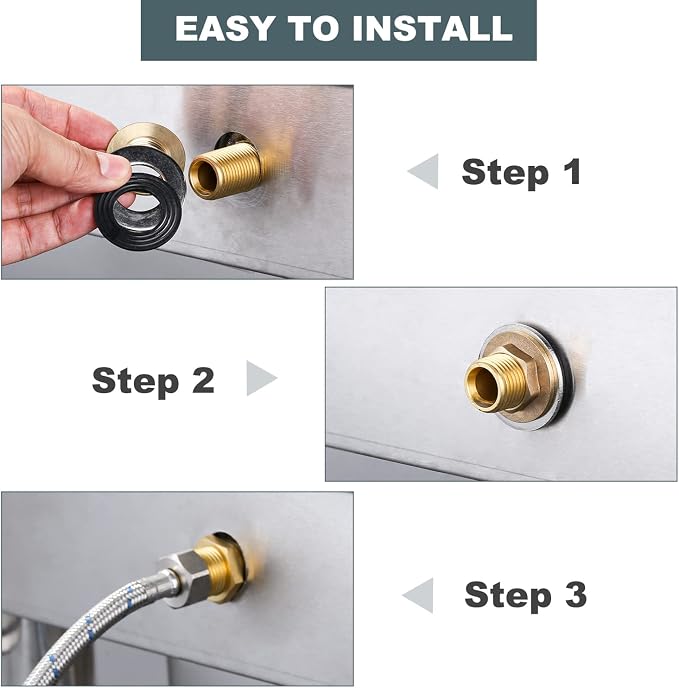 Pet Grooming Faucet, Wall Mount 8" Centers Mixing Faucet, Brass Pet Grooming - Image 5