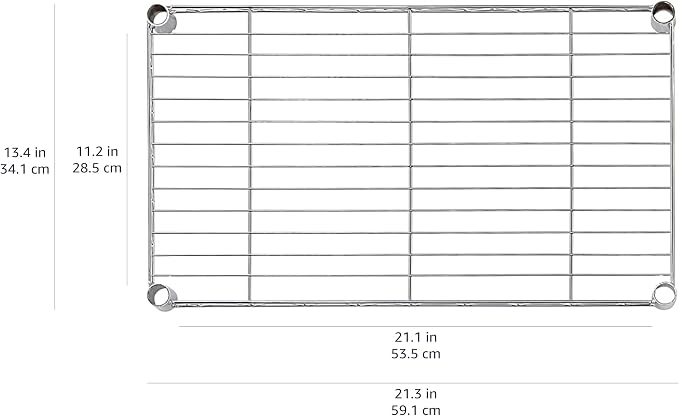 Amazon Basics 4-Shelf Steel Wire Storage Rack, Adjustable, Easy Assembly - Image 6
