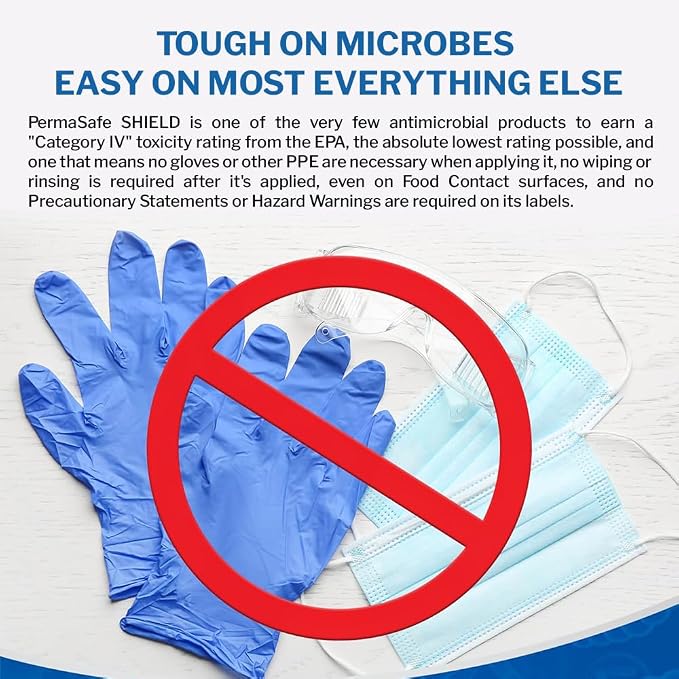 PermaSafe Shield, 90-Day Antimicrobial Surface Protectant; Mold, Algae and Odor - Image 6