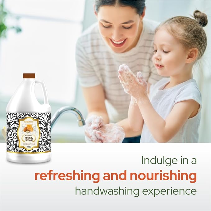 Foaming Hand Soap Refills | Honey Almond | Essential Oils | Gentle, - Image 4