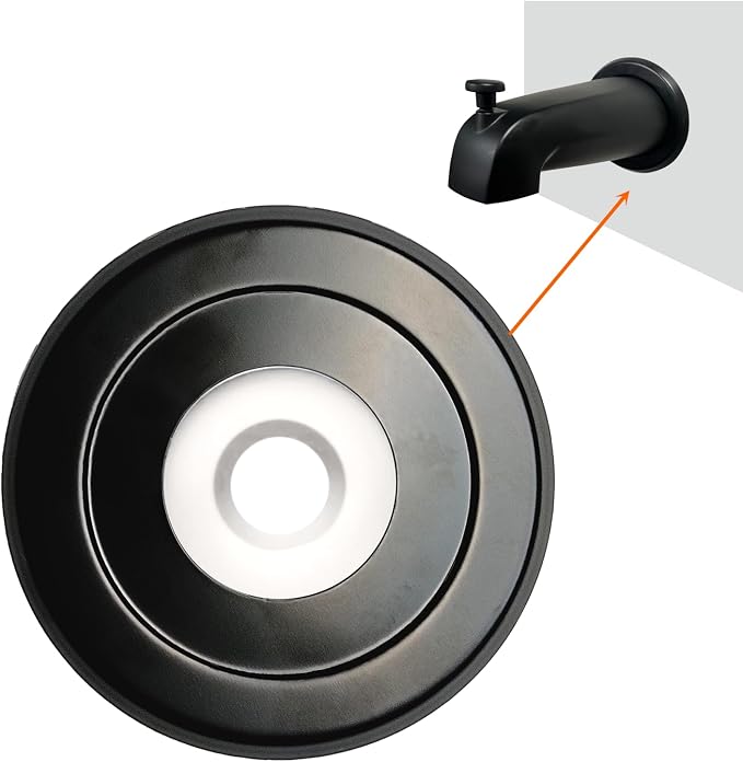 1/4" Thick SUS304 Tub Spout Cover Ring, Bathtub Faucet Surround Sealing Spacer by HWALU-Buildtolast