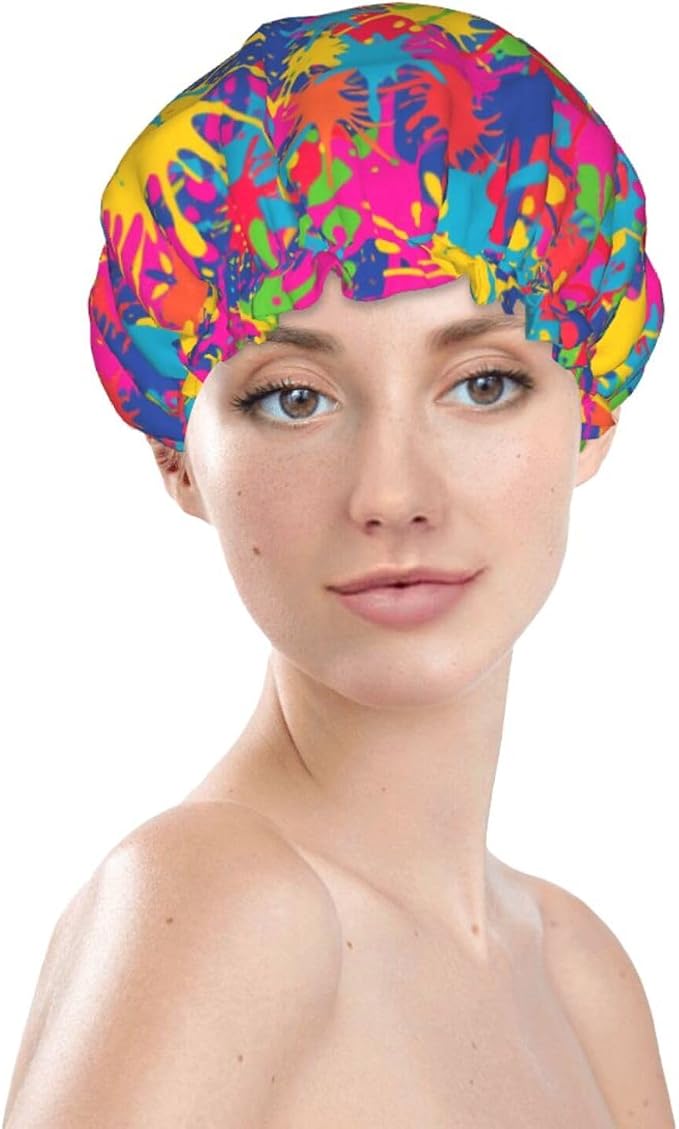 Double Waterproof Layers Shower Cap - Image 3