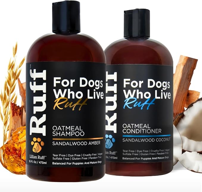 Ruff by Lillian Ruff Oatmeal Dog Shampoo & Conditioner by LillianRuff