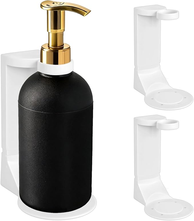 No Drill Pump Bottle Holders 2 Pack by Tuneya