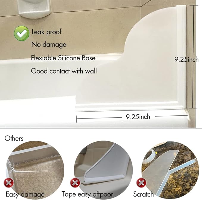 Shower Splash Guard Kit, Large Splash Guards - Image 3