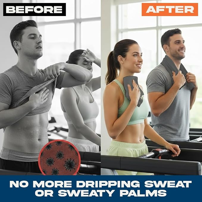 ARMORAY Sweat Absorbing Towel Handkerchief – Quick-Dry Microfiber Gym Towels - Image 3