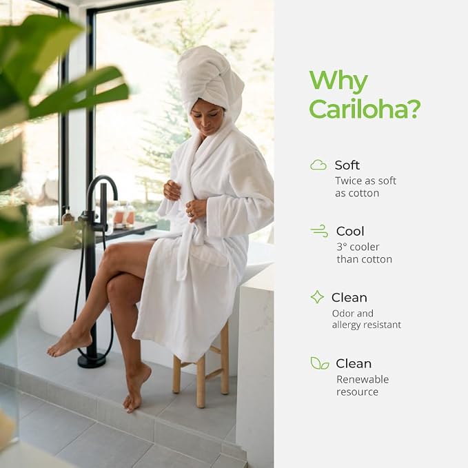 Cariloha Bath Towel | Ocean Mist |28"x54" | Turkish Cotton & Viscose Material - Image 6
