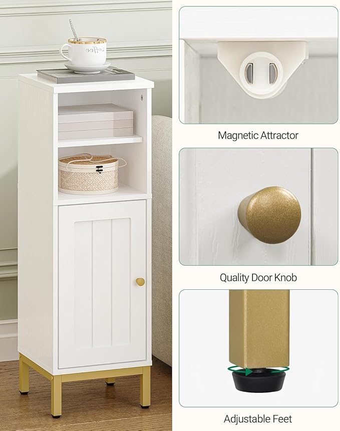 Bathroom Storage Cabinet, Corner Floor Cabinet - Image 8