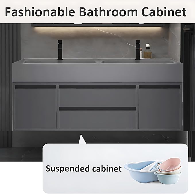 Floating Double Bathroom Vanity - Image 4