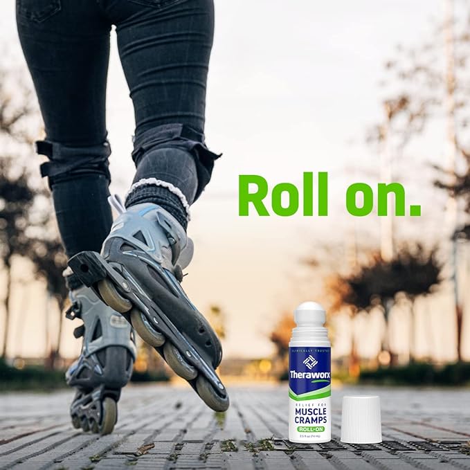 Theraworx Relief for Muscle Cramps Roll-On Fast-Acting Muscle Spasm, Leg - Image 5