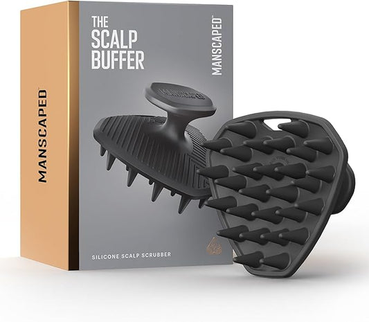 MANSCAPED® The Scalp Buffer Men’s Silicone Head Scrubber – Premium Cleansing & by MANSCAPED