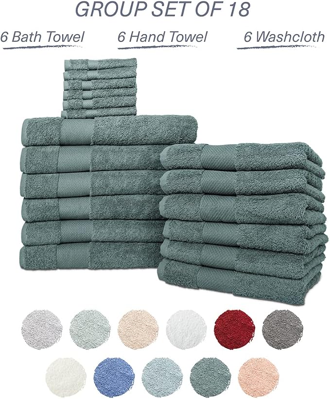 Hencely 18-Piece Bath Towel Set - Image 4