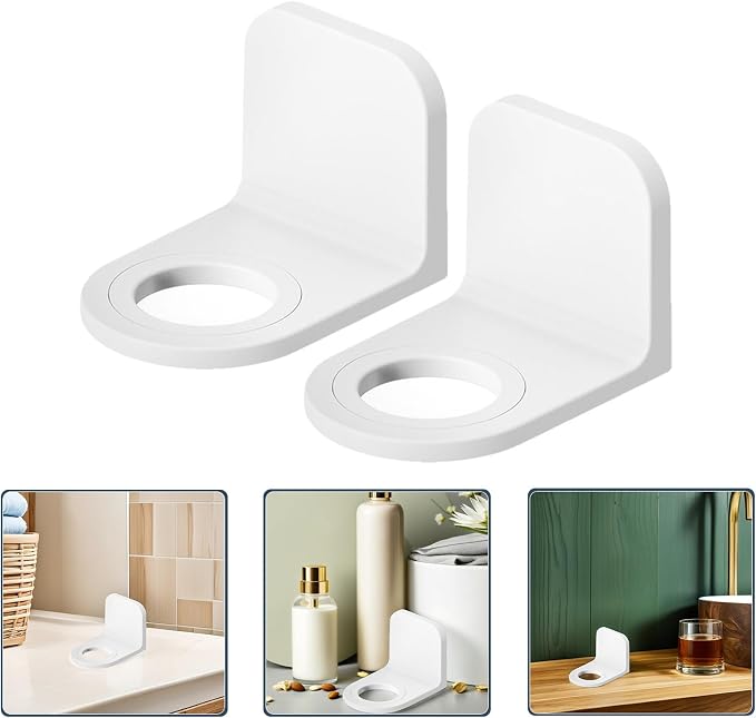 Self Adhesive Shower Gel Bottle Rack Hook Wall Mounted Shampoo and Conditioner - Image 8