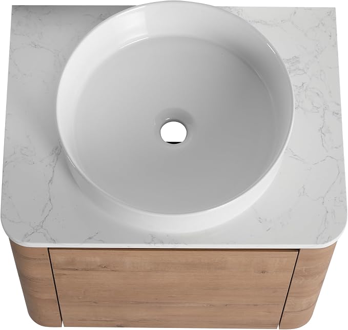 Malwee 24" Floating Bathroom Vanity - Image 8