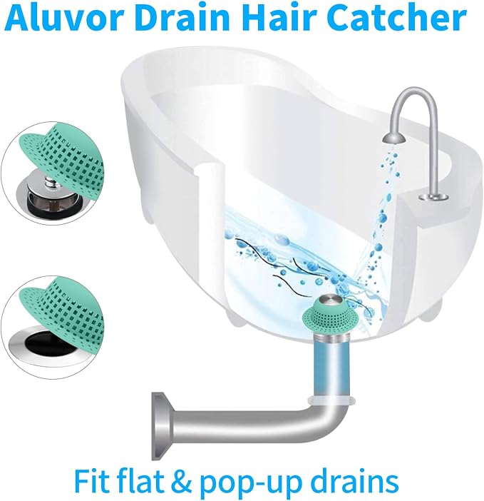 Shower Drain Hair Catcher Bathtub Drain Cover Shower Protector - Image 3