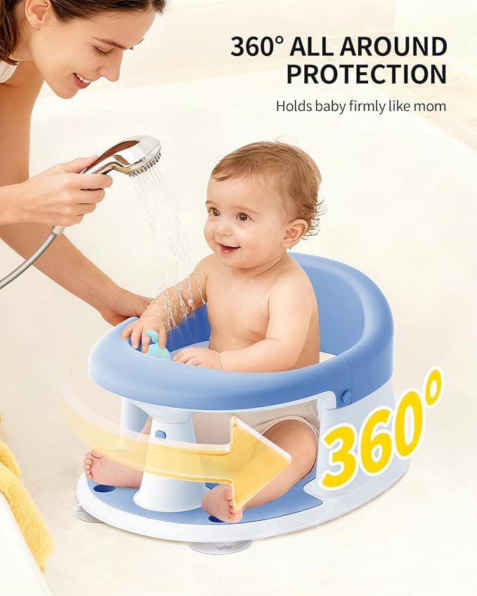 Baby Bath Seat for Babies 6 Months & Up, Bath Seats for Babies Sitting Up - Image 4