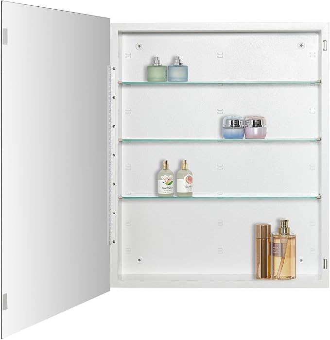 Bathroom Medicine Cabinet with Beveled Edge Mirrored Door 24 x 30 inch - Image 4